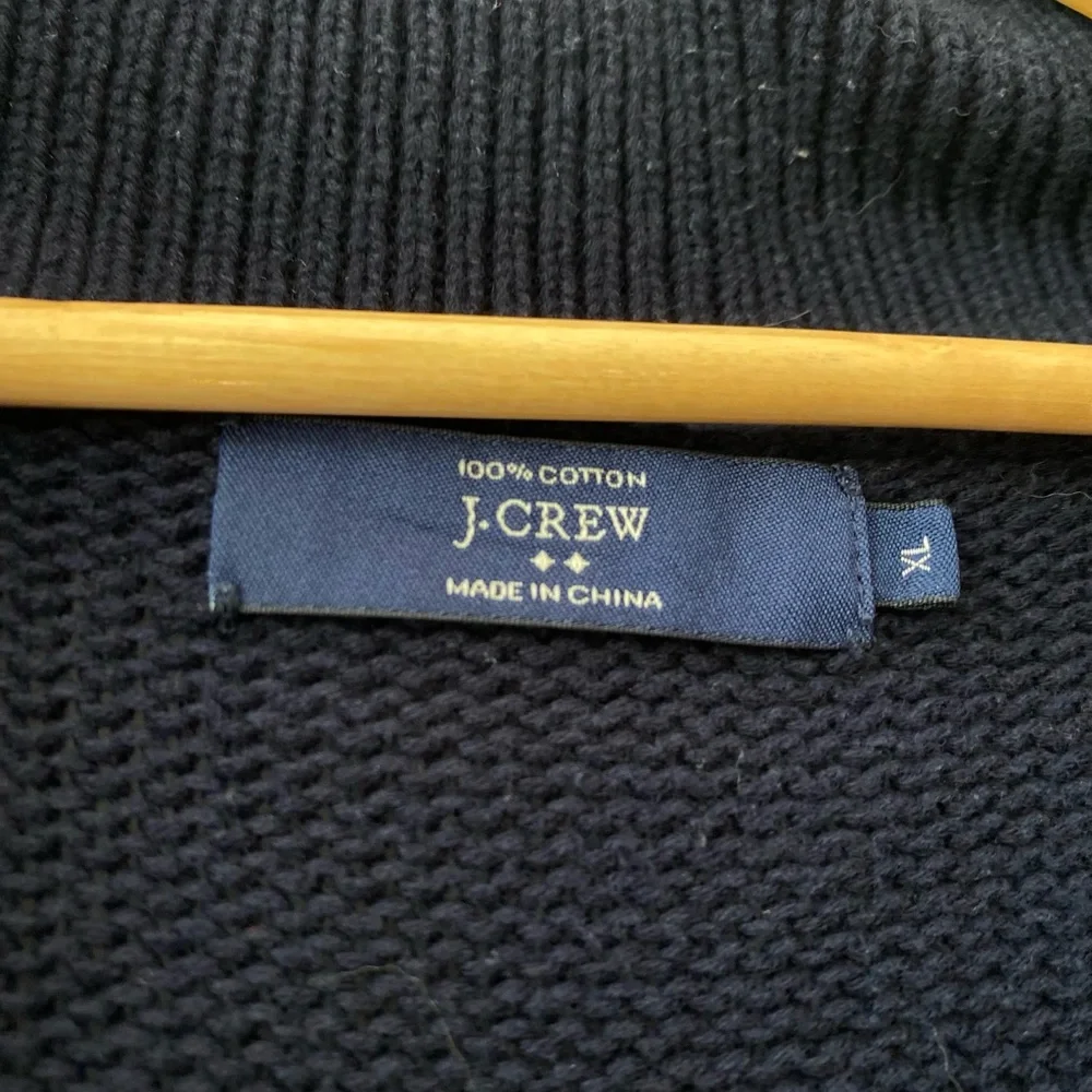 Men’s XL J. Crew Navy Cotton Grandpa Cardigan‎